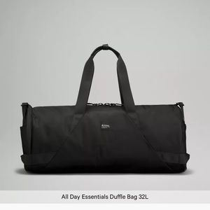 Lululemon All Day Essentials Duffle Bag 32L, Black